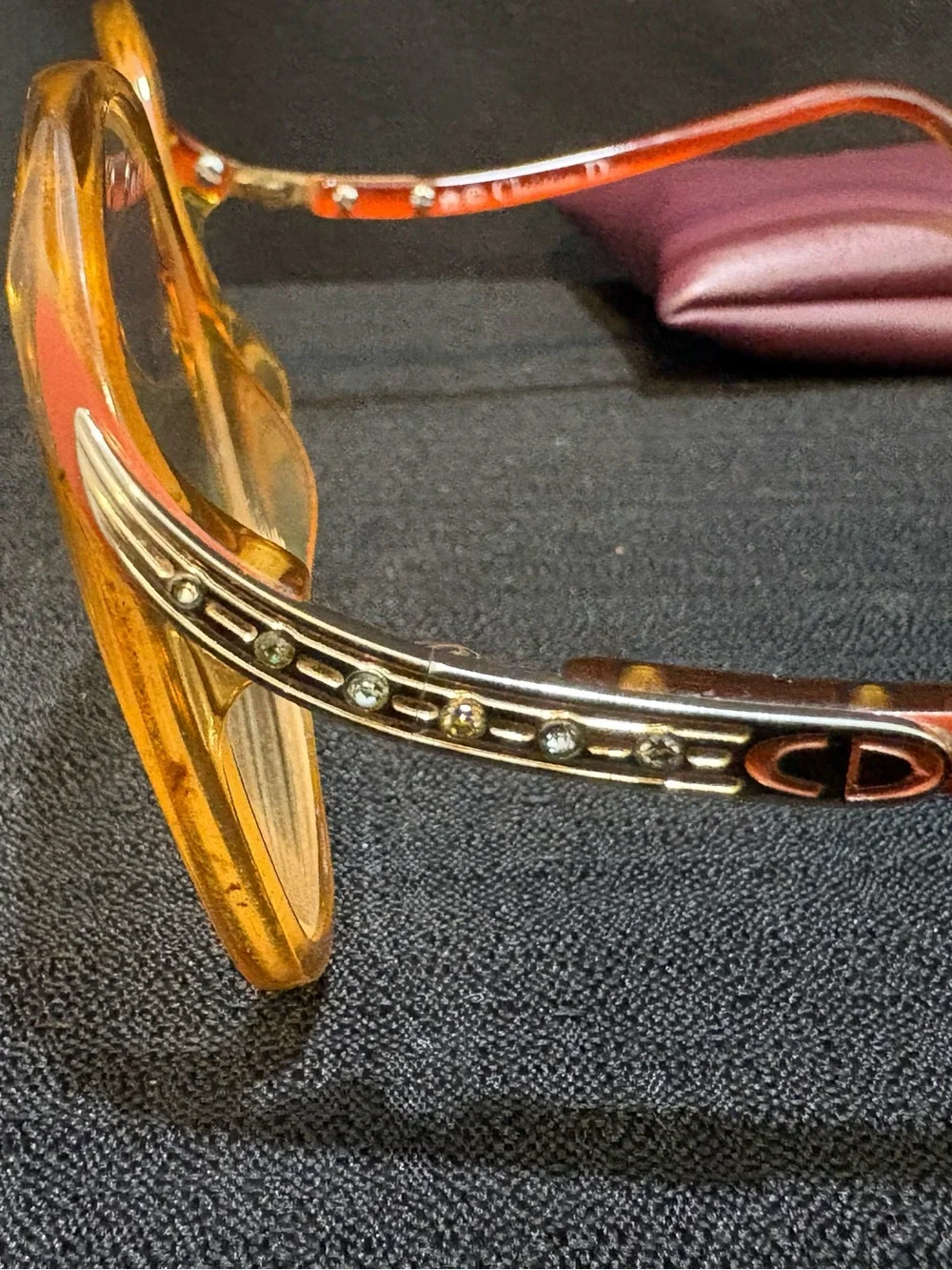 2 VTG pairs Christian Dior 2271 glasses frames (one pair is broken) see photos